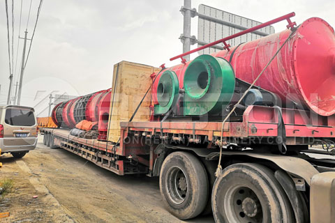 Shipment of Biomass Pyrolysis Plant
