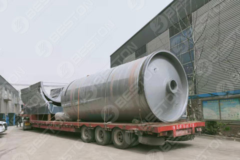 Beston Small Tyre Pyrolysis Machine Shipped to Saudi Arabia