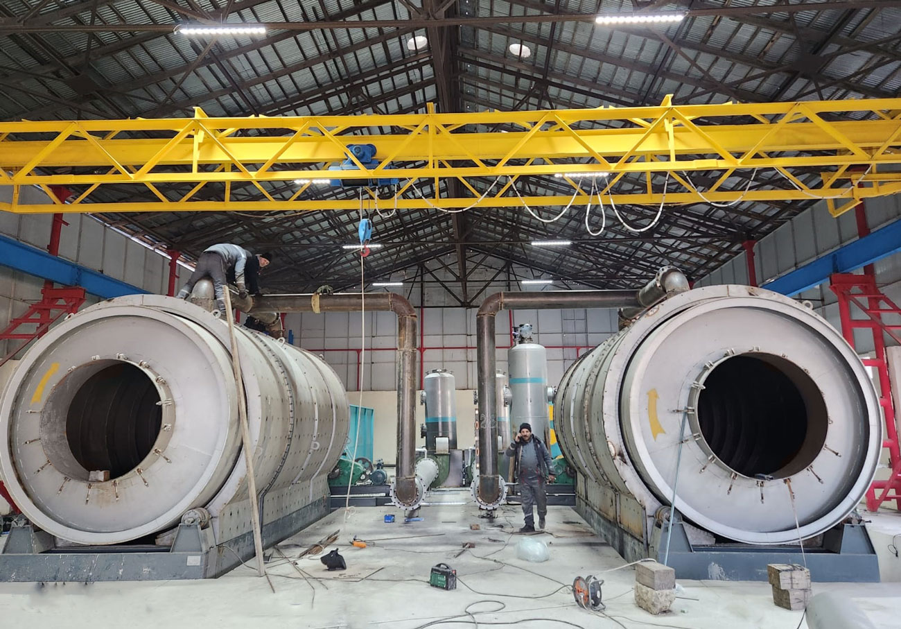 BLJ-16 Beston Tyre Pyrolysis Machine Installed in Azerbaijan in February 2023