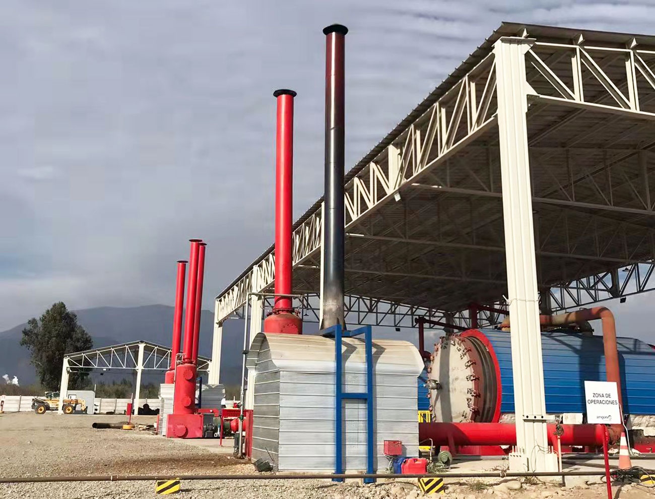 Beston Plastic Pyrolysis Machine Installed in Chile with Customized Color