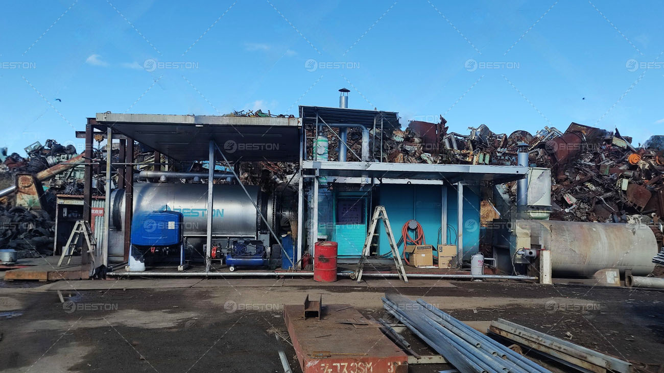 Trial Operation of BLJ-3 Mobile Tyre Pyrolysis Plant in Japan in 2023